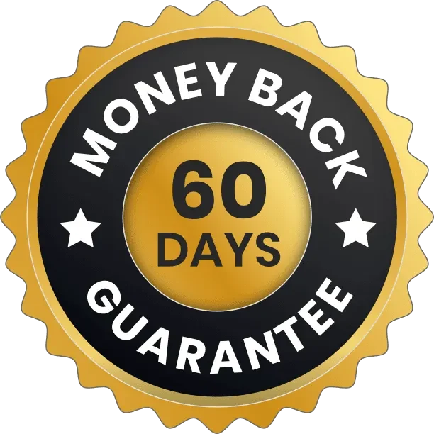 PrimeBiome 60 day guarantee badge